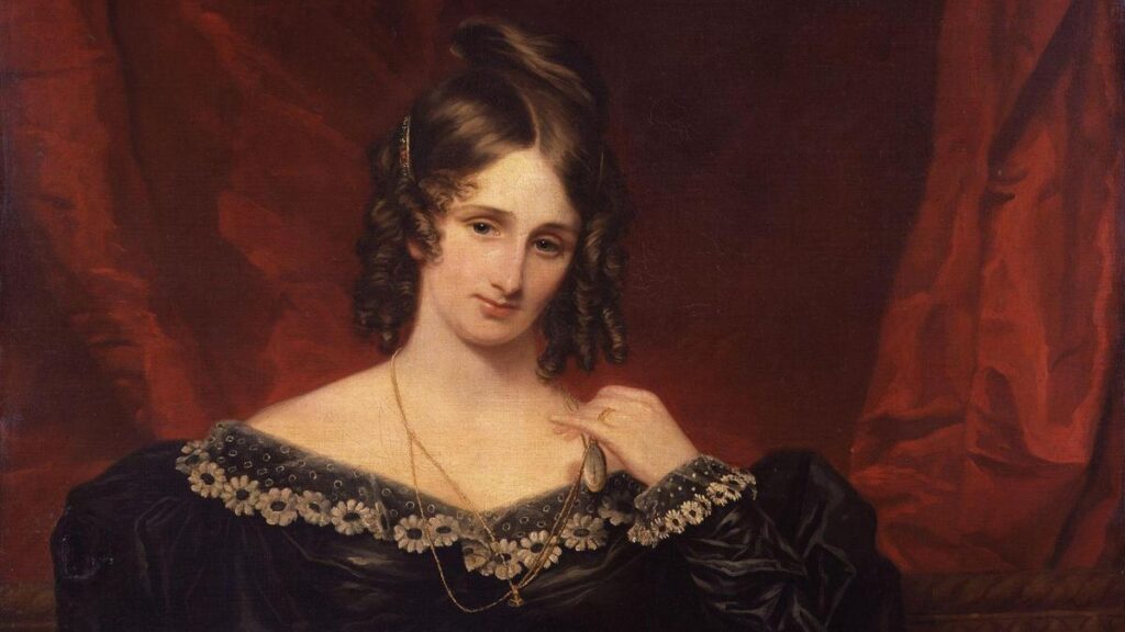 Pintura de Mary Shelley, escritora britânica